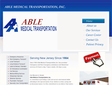 Tablet Screenshot of ablemedicaltransportation.com